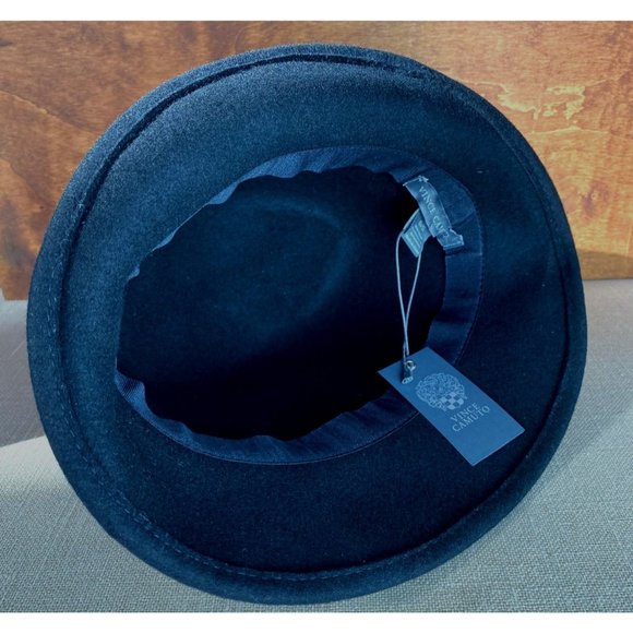 Vince Camuto Women's Ribbon Cloche Hat 100% Wool Black NWT - Picture 8 of 8